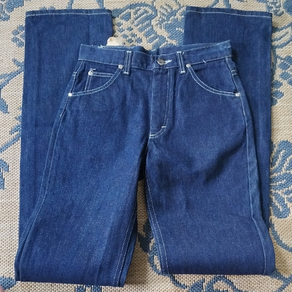 NWT Classic Lee Rider Straight Leg Blue Denim Jeans 28x36